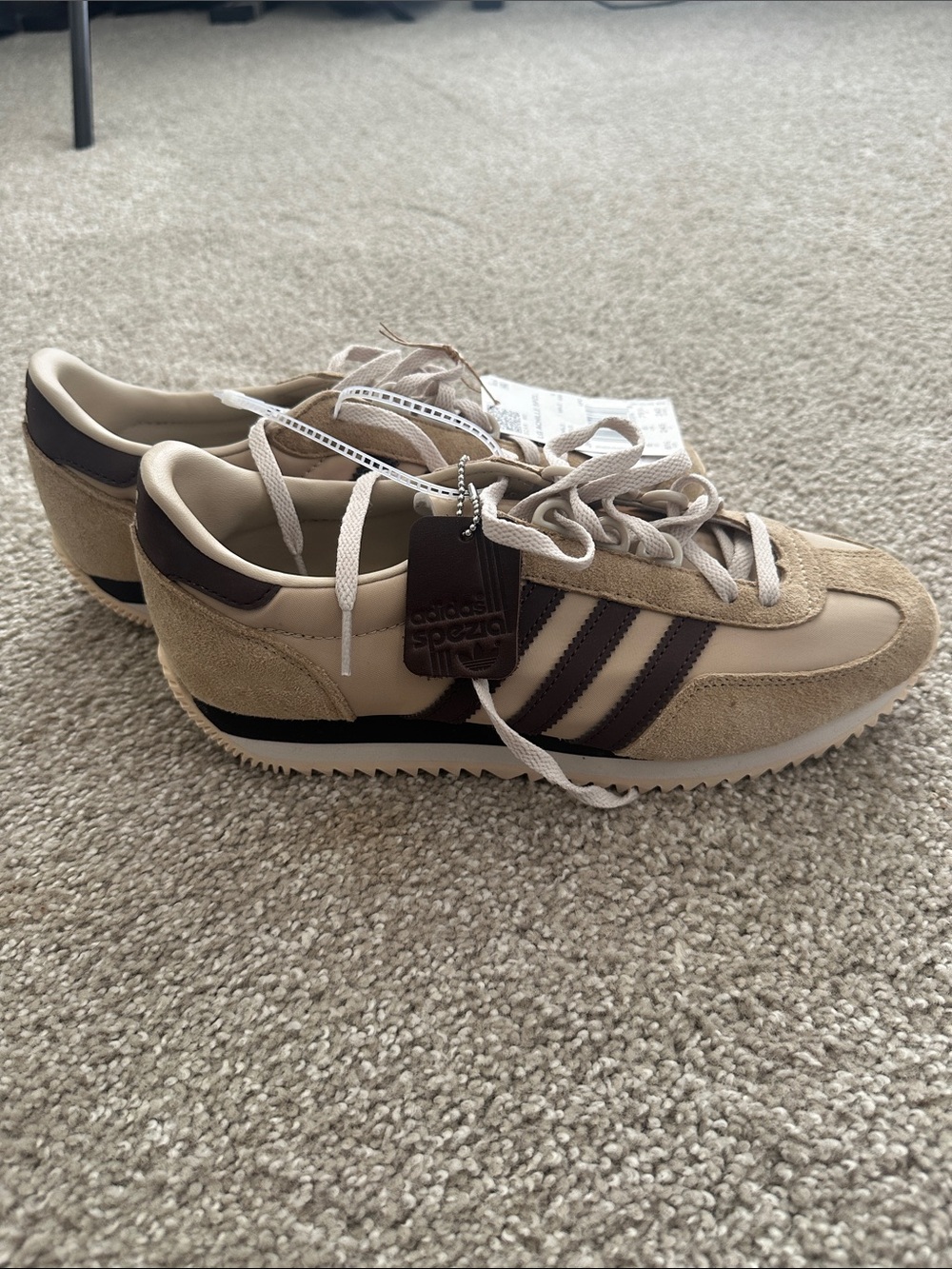Liam Gallagher Oasis Adidas Originals Achille Spezial Stone Khaki NEW